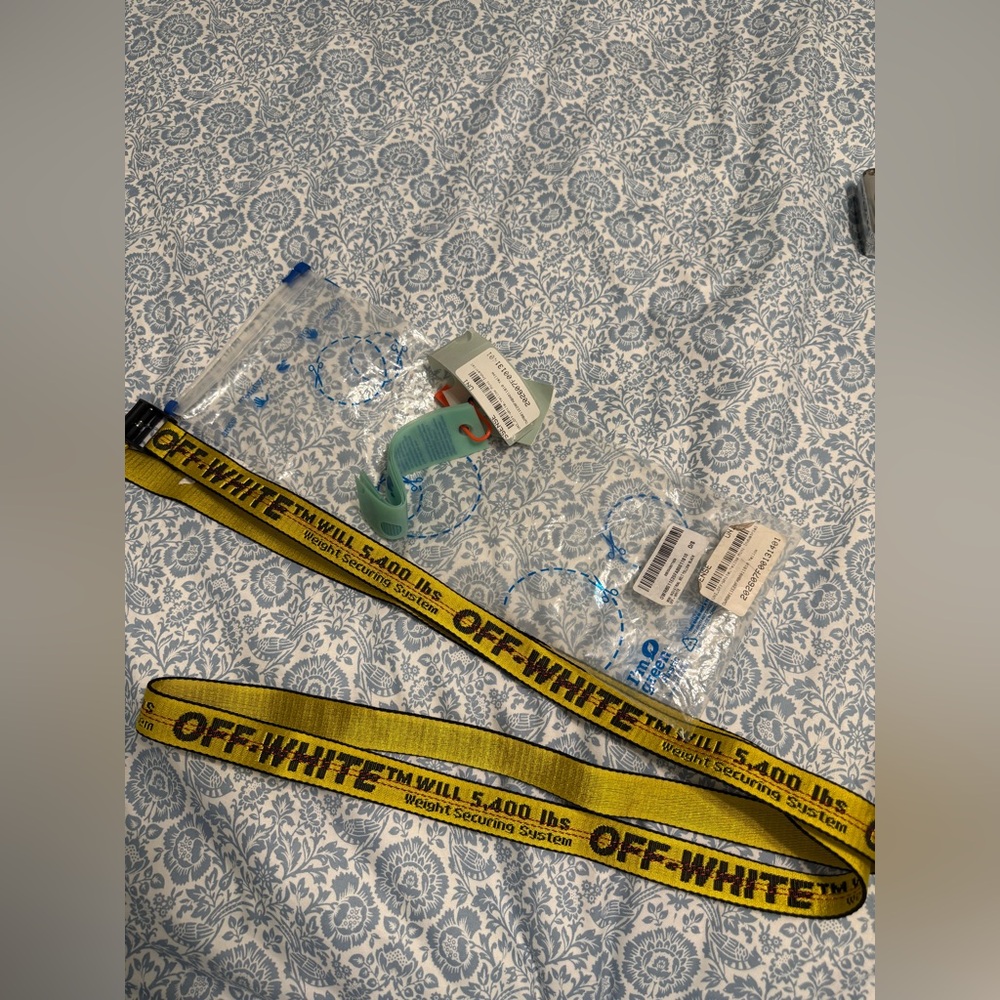 Off-White Yellow Industrial Belt